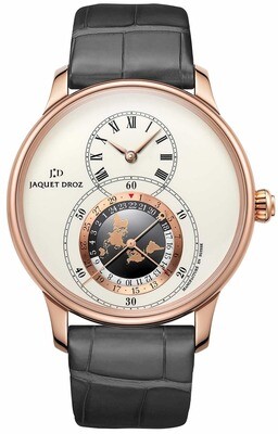 Jaquet Droz Grande Dual Time Ivory Enamel