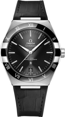 Omega Constellation Co-Axial Master Chronometer Steel Black Dial on Strap