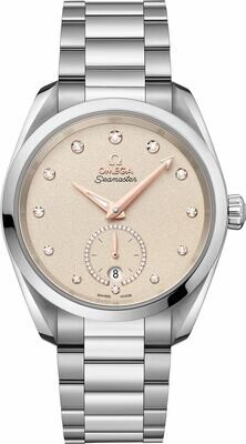 Omega Aqua Terra 150M Small Seconds Beige Dial 38mm on Bracelet
