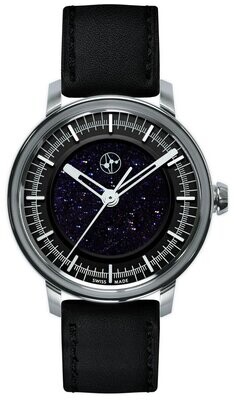 Lundis Bleus Dark Blue Aventurine Glass Black