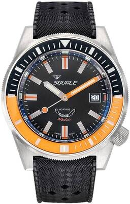 Squale Matic Orange Bezel on Strap MATICXSC.HT
