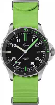 Laco Squad Amazonas 39 on Green Rubber Strap