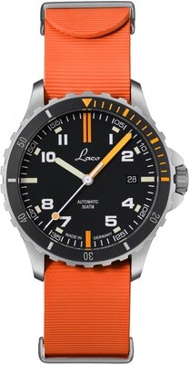 Laco Squad Atlantik 39 on Orange Rubber Strap