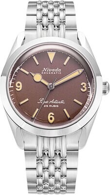 Nivada Grenchen Super Antarctic 3.6.9 Brown No Vintage Effect Beige Luminous 32041A04