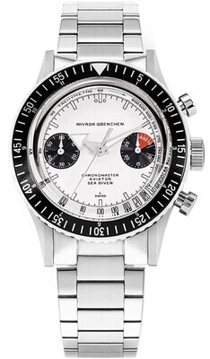 Nivada Grenchen Chronomaster White Panda Manual 86010WM20L