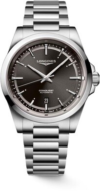 Longines L3.830.4.52.6 Conquest Black Dial