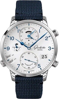 Glashütte Original 1-89-02-03-02-64 Senator Cosmopolite Stainless Steel
