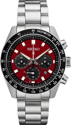 Seiko Prospex SSC927 Speedtimer Solar Chronograph Red Dial