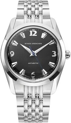 Nivada Grenchen 35002M04 Antarctic 35mm Black White Luminova