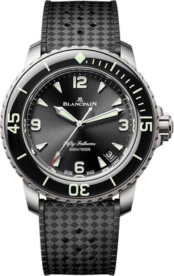 Blancpain 5010 12B30 B64B Fifty Fathoms Automatic 42mm Black Dial