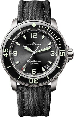 Blancpain 5010 12B30 B52A Fifty Fathoms Automatic 42mm Black Dial