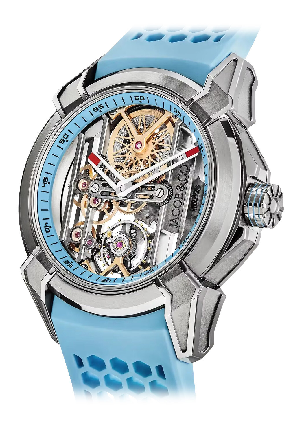 Jacob & Co. Epic X Skeleton Light Blue - Exquisite Timepieces