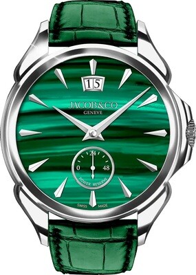 Jacob & Co. Palatial Classic Malachite on Strap PC400.10.AA.AC.ABALA