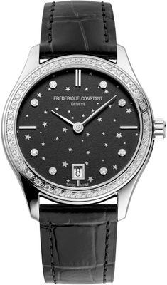 Frederique Constant FC-220BSD3BD6 Classics Quartz Lady Quartz Black Dial