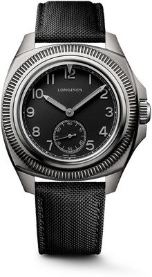 Longines L2.838.1.53.2 Pilot Majetek Black Dial on Strap