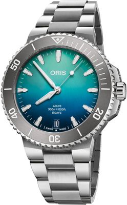 Oris 01 400 7790 4185-Set Aquis Great Barrier Reef Limited Edition IV Blue