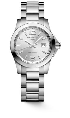 Longines L3.376.4.76.6 Silver Dial Conquest 29.50mm