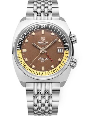 Nivada Grenchen 32061A04 Antarctic GMT Tropical Beads of Rice
