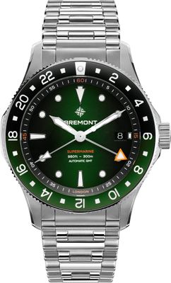 Bremont SM40-GMT-SS-GNBK-B Supermarine 300M GMT 'Tundra' Green