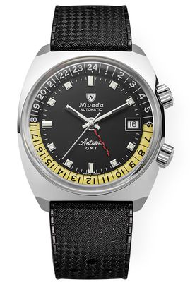 Nivada Grenchen 32043A01 Antarctic GMT Rubber Tropic