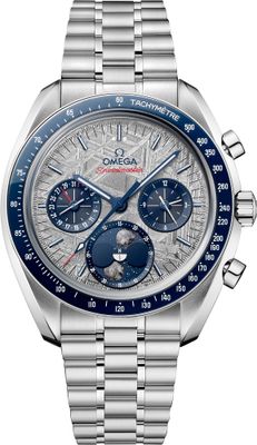 Omega Speedmaster Moonphase Meteorite Blue and Grey 304.30.43.52.06.001