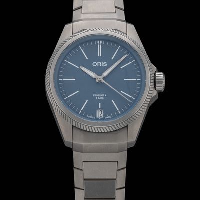 Oris 01 400 7778 7155 Big Crown ProPilot X Calibre 400 Blue Dial