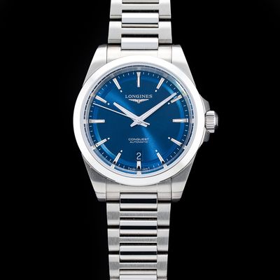 Longines L3.720.4.92.6 Conquest Sunray Blue on Bracelet