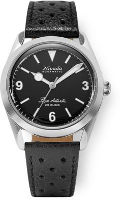 Nivada Grenchen 32039A10 Super Antarctic 3.6.9 Black No Vintage Effect White Luminous