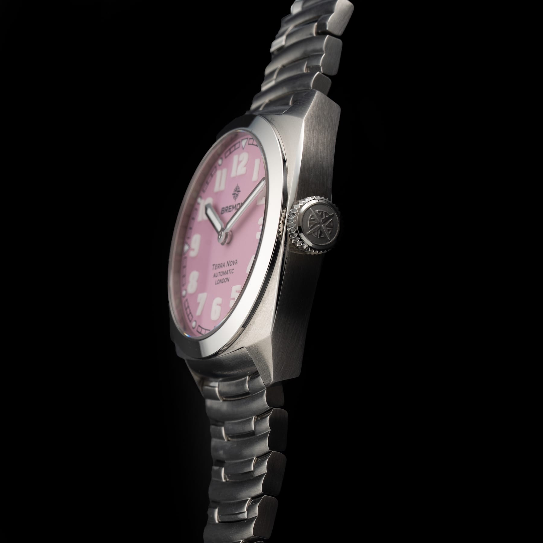 FS: Bremont TN38-ND-SS-PK-B Terra Nova SS Pink Dial Bracelet image 3