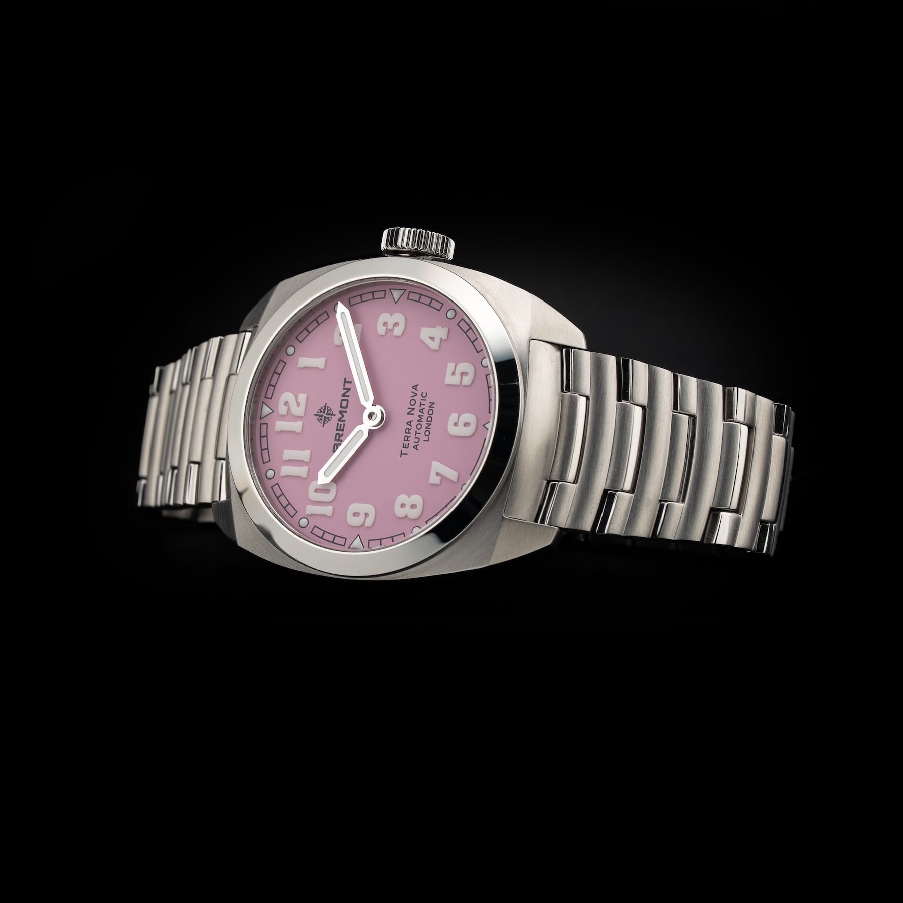 FS: Bremont TN38-ND-SS-PK-B Terra Nova SS Pink Dial Bracelet image 4