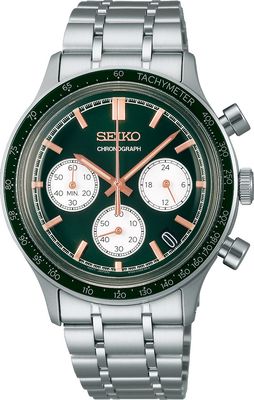 Seiko Essentials SSB481 Green Dial