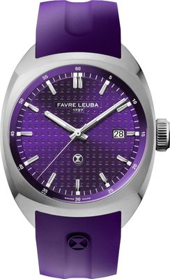 Favre Leuba 00.20102.102.07.307 Chief Date Purple Dial on Strap