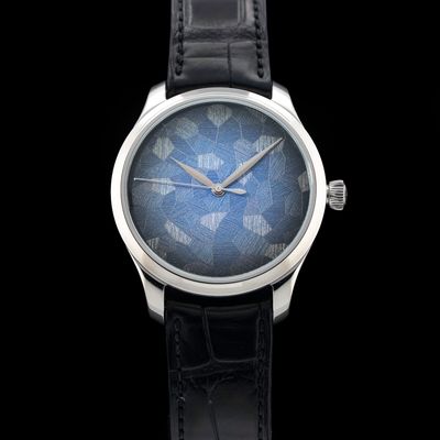H. Moser & Cie. 1200-1220 Endeavour Centre Seconds Blue Mosaic Dial