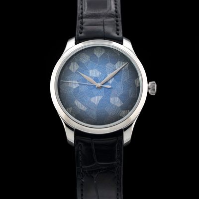 H. Moser & Cie. 1200-1220 Endeavour Centre Seconds Blue Mosaic Dial