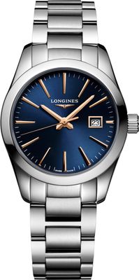 Longines L2.286.4.92.6 Conquest Classic Blue Dial on Bracelet