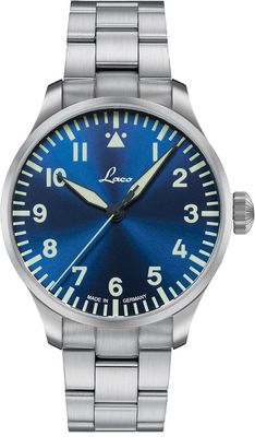 Laco 862100.2.MB Pilot Watches Basic Augsburg Blaue Stunde 42