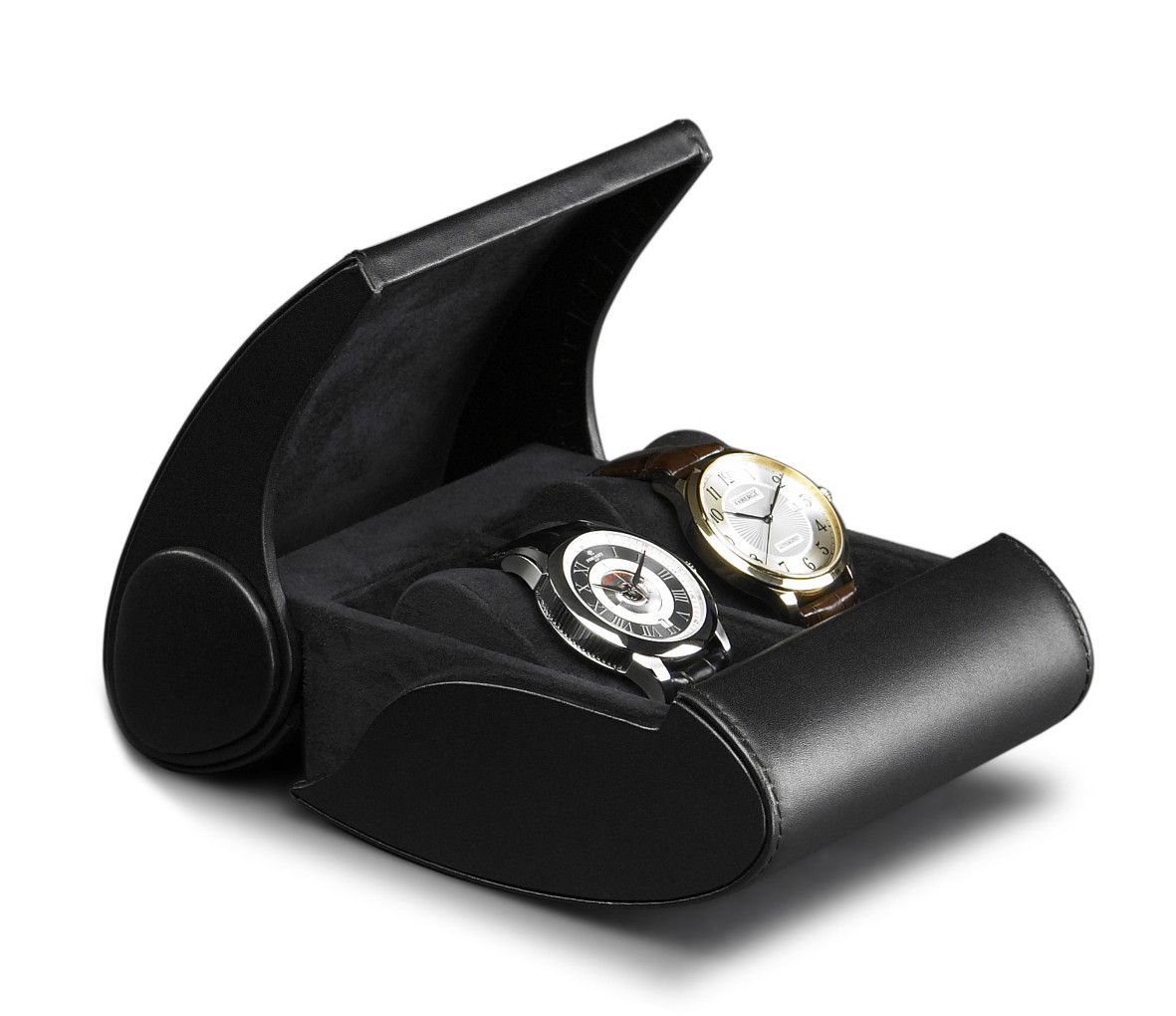 Buben & Zorweg Traveller Case 2 Black - Exquisite Timepieces