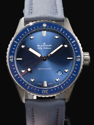 Blancpain Fifty Fathoms Bathyscape Gray Plasma Ceramic 5000 0240 O52A