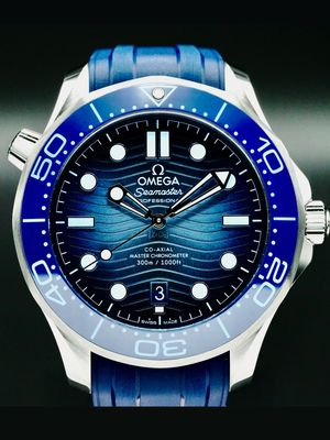 Omega 210.32.42.20.03.002 Seamaster Diver 300M Summer Blue on Strap