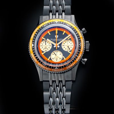 Nivada Grenchen 87041Q04 Chronoking Mecaquartz Black