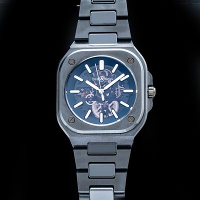 Bell & Ross BR05A-BL-SK-CE/SCE Skeleton Black Ceramic on Bracelet