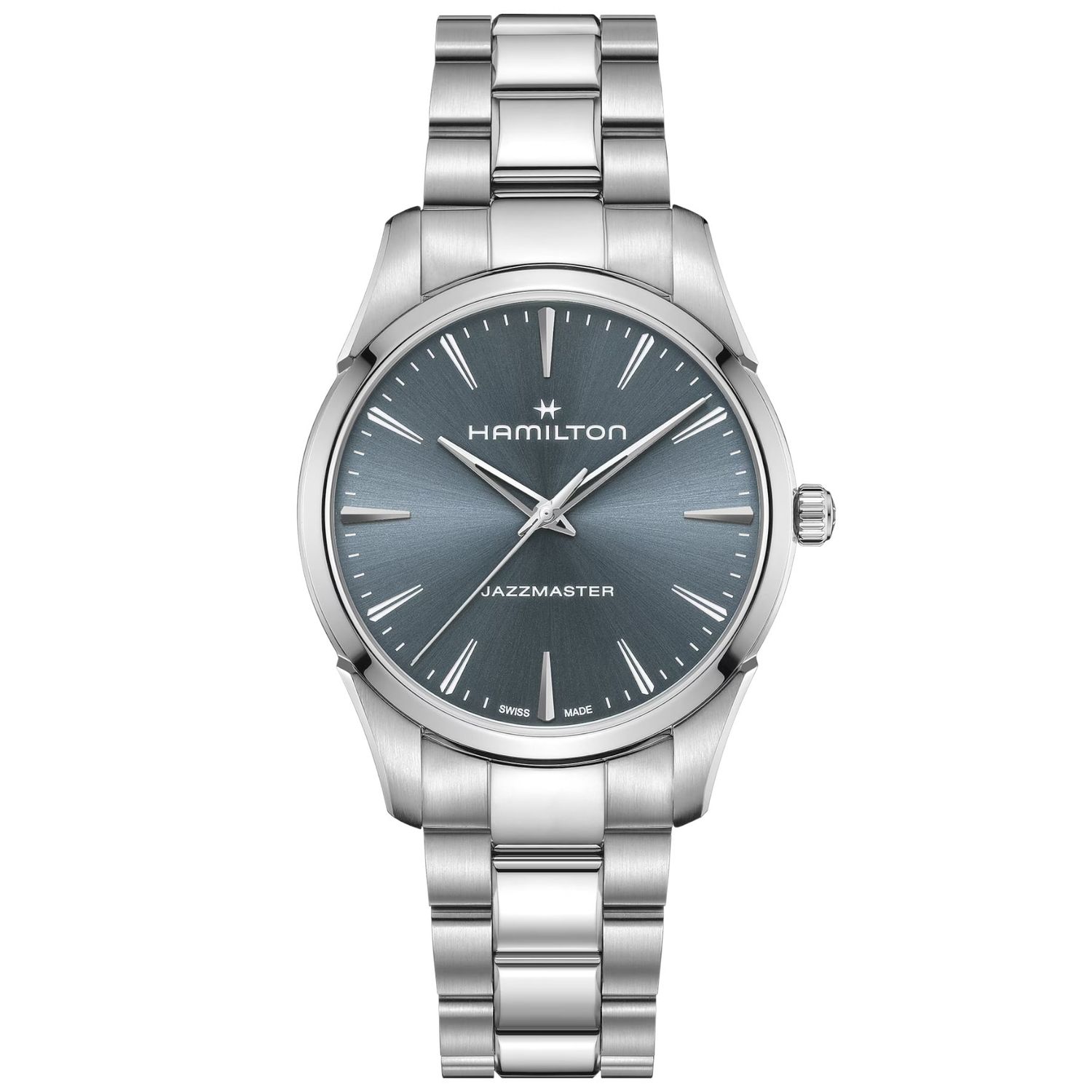 【電池交換済】HAMILTON 腕時計 ジャズマスター シルバー Hamilton Jazzmaster Quartz 40mm H32461141 - Exquisite Timepieces