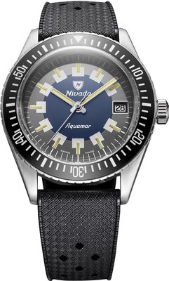 Nivada Grenchen Aquamar Vintage On Rubber Strap 32062A01