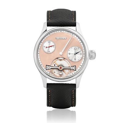 Garrick Regulator MK II Frosted Pink Gold Dial