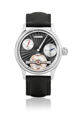 Garrick Regulator MK II Engine Turned Black Dial