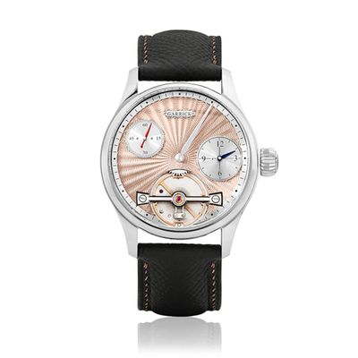 Garrick Regulator MK II Engine Turned Pink Gold Dial