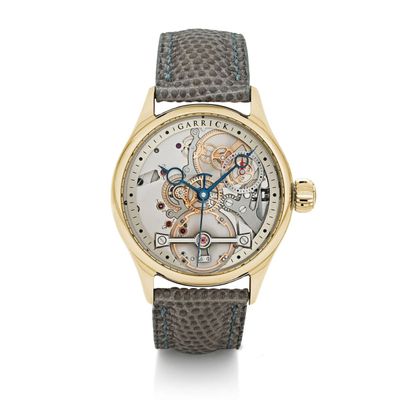 Garrick S3 Deadbeat Seconds - 18K Yellow Gold Case British Jumping Seconds