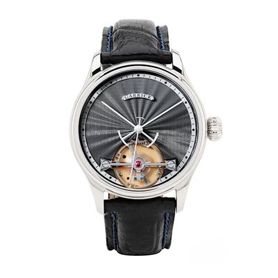 Garrick S2 Deadbeat Seconds Engine Turned Rhodium Dial