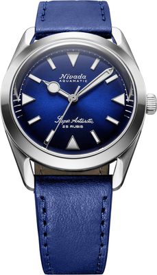 Nivada Grenchen Super Antarctic Blue On Blue Strap 32075A49