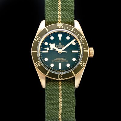 TUDOR Yellow Gold Black Bay 79018V